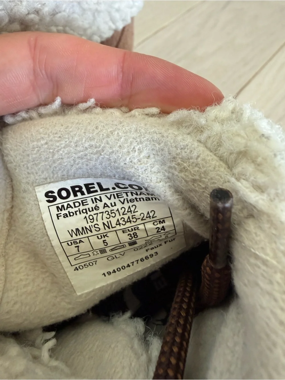 Sorel Brown Suede Sherpa Cuff Lace-Up Women's Winter Boot